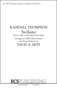 Siciliano Instrumental Parts choral sheet music cover Thumbnail